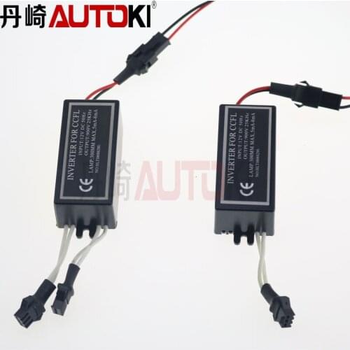 2pcs/lot High Quality 12V CCFL Inverter for Angel Eye Evil Eye Ring Auto Headlight CCFL Driver One to One and One to Two