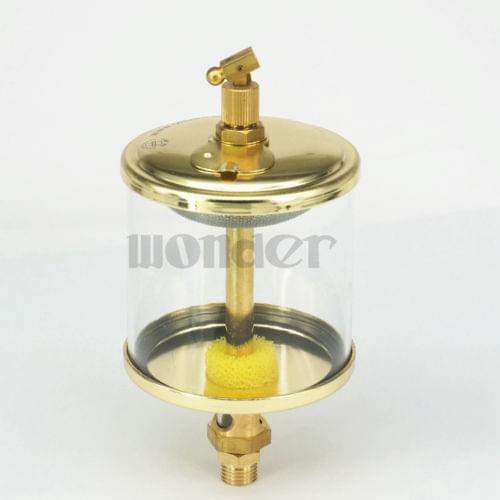1/4" BSP Male x 3" Outer Diameter Brass Sight Gravity Drip Feed Oiler Lubricator Oil Cup For Hit Miss Engine