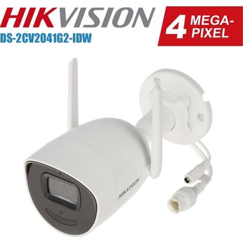 Mutil language Hikvision 4MP Mini Bullet Video Surveillance Camera with Wifi Wireless DS-2CV2041G2-IDW H.265