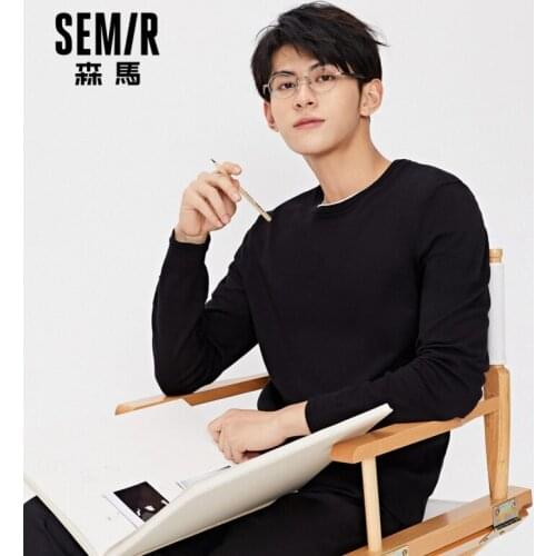 Pullover men 2020 autumn new o neck man sweater trend retro cotton casual knit sweater man