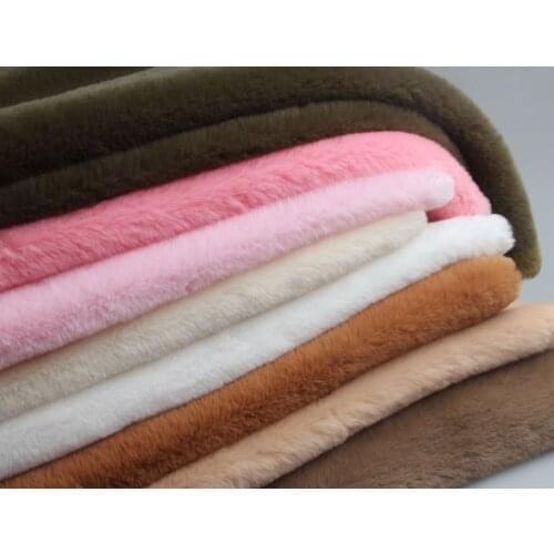 50x165cm Pile Length 6mm Soft Short Plush Handwork DIY Doll Winter Clothes Thickness Antipilling Plush Fabric 16 colors