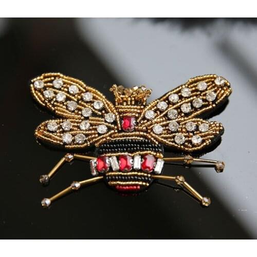 Insect rhinestone bead crystal sequins patch Clothing Collar Shoes Bags applique decoration patch sewing on accessories Apparel