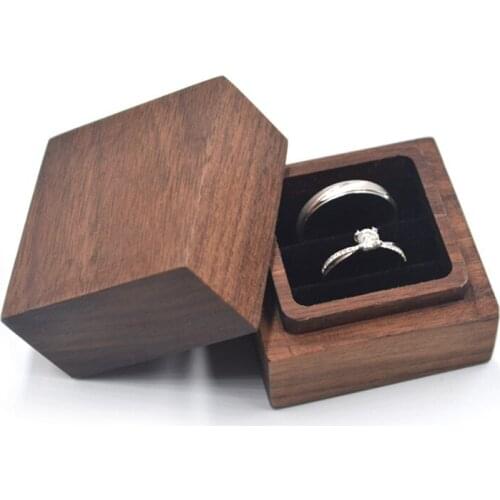 New design Portable mini wood Wooden Jewelry Display Boxes travel tools Packing Case Earrings Ring Organizer Women Wedding Gift