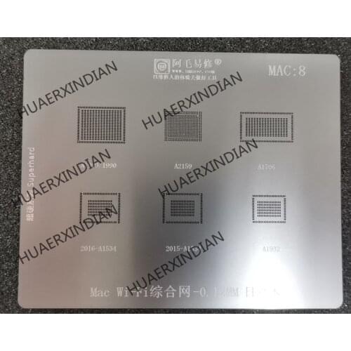 New Original MAC:8 Wi-Fi Steel mesh-0.12MM A1989/1900 A2159 A1706 2016-A1534 Have Stock