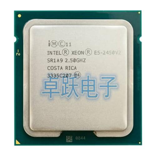 Original Intel Xeon E5 2450V2 2.5GHZ 8-Core E5 2450 V2 20MB SmartCache E5-2450V2 LGA1356 95W free shipping E5-2450 V2