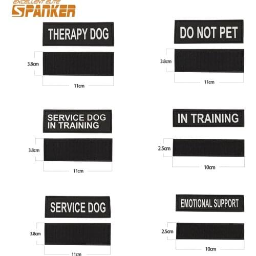 EXCELLENT ELITE SPANKER Tactical Badge Letter Reflective Luminous Effect Camping Hook Badges Clothes Badge