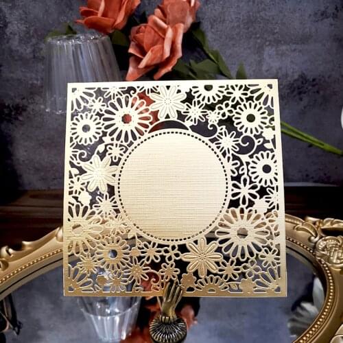 Panalisacraft Flower Lace Background Frames Metal Cutting Dies for DIY Scrapbooking/Card Making/Kids Fun Decoration Supplies