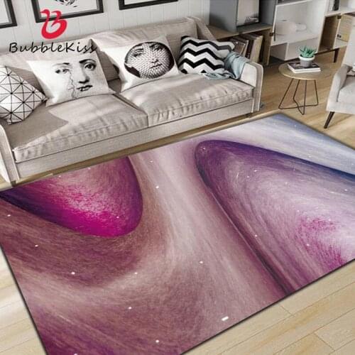 Bubble Kiss Nordic Style Abstract Purple Nebula Pattern Carpet Home Non-Slip Kids Room Decor Soft Rugs Hallway Floor Mat 2021