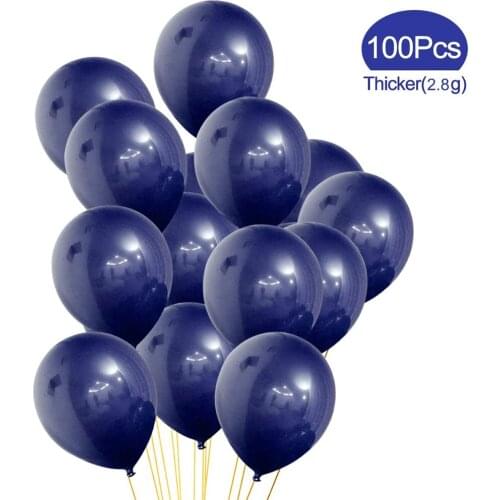 Midnight Blue balloons, 100 Pcs, 12inches Party Latex Balloons Great for Birthday Wedding Baby Shower Party Decoration(Dark Blue