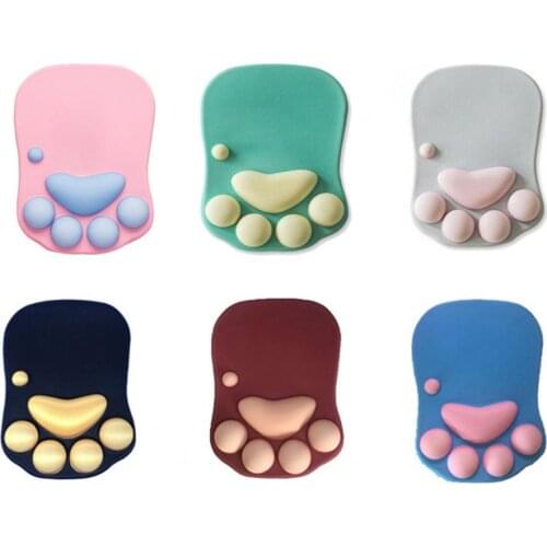 Cute Cat Paw Mouse Pad Silicone 3D Non-slip Mice Mat for Computers Cute Cat Paw Mouse Pad