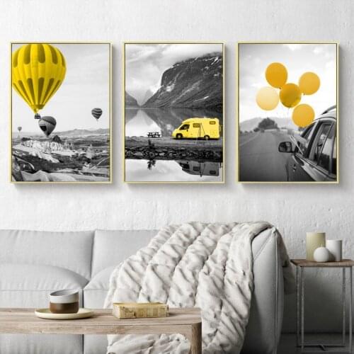 Modern posters canvas Home decoration painting painting Printing painting modern automobile posters aestheti grey Nordic