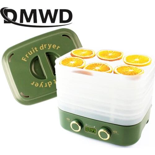 5 Layers Dried Food Dehydrator Fruit Vegetable Herb Pet Meat Drying Machine Dehydrated Snacks Dehydration Air Dryer Yogurt Maker