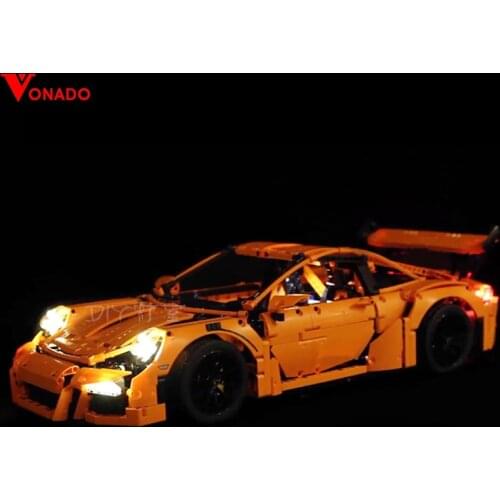 Led Light Set For Lego 42056 Porsche technic race Car Compatible 20001 3368 Building Blocks Bricks Toys (only light+Battery box)