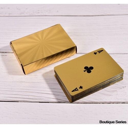 Waterproof Plastic playing Cards Series of Gold Diamond playing cards entertainment supplies