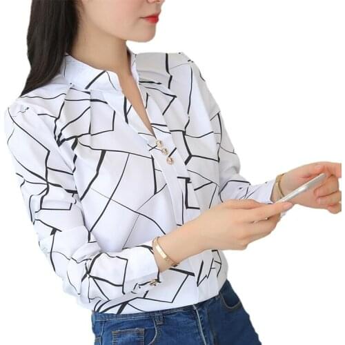 Womens Striped Print stand-up collar Blouse long-sleeved color stripe white bottoming pullover shirts summer New All-match Top