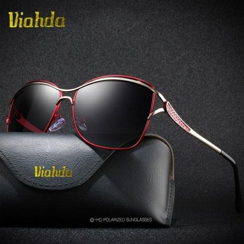 VIAHDA Luxury Women Sunglasses Fashion Ladies Vintage Retro Brand Designer Oversized Female Sun Glasses oculos gafas