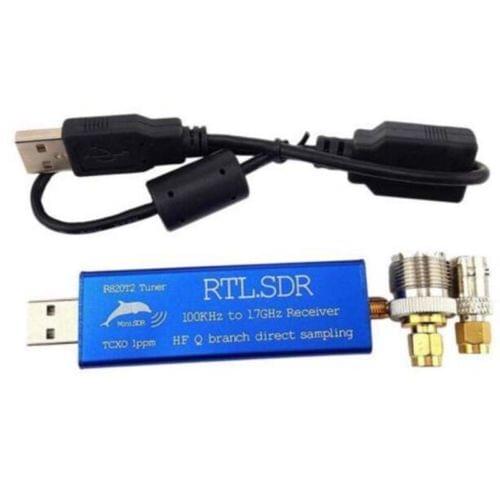 0.1MHz-1.7GHz RTL2832U+R820T2 TCXO ADSB UHF VHF HF FM RTL.SDR USB Tuner