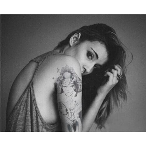 1 Sheet Fashion New Magic Skull Tattoo Art Tattoos Flash Inspired Temporary Tattoo Blcak/Multicolor Various Styles Tattoo