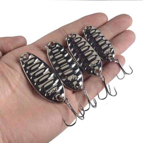 1pcs Lure Spoon Fishing Lures Pesca Wobblers Spinner Baits Shads Sequin Metal Jigging for Carp Fishing Topwater Isca Bass Bait