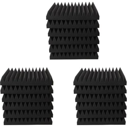 18Pcs 30X30X2.5CM Soundproofing Sponge Brick Noise Absorbing Processing Studio Sound-Absorbing Brick Foam Retail