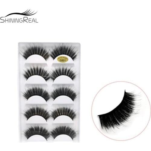 5 pairs G800 series 3d mink lashes eyelash extension natural false eyelashes fake lashes G801 G802 G805 G806 mink eyelashes