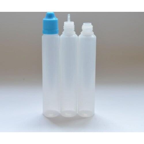5pcs 30ml Plastic Bottles PE E Liquid Bottle with Colorful Child Proof Caps and Long Thin Tips Pen Shape Dropper Bottle