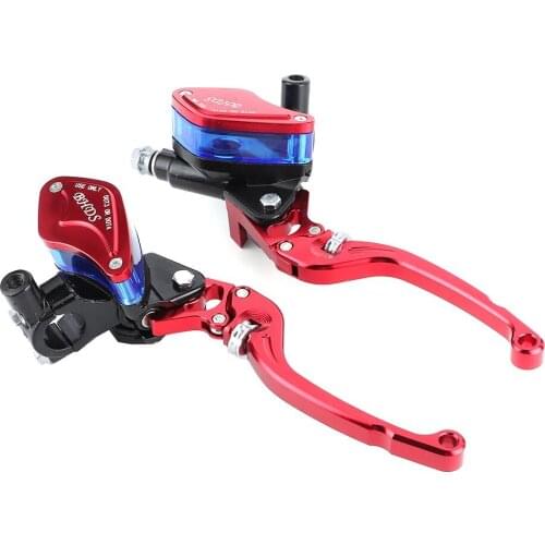 7/8inch Hydraulic Brake Clutch Lever Set With Master Cylinder Reservoir For Motorcycle