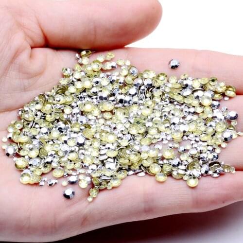 Big bag Gold/Copper/Silver Round Flatback Nail Art Decoration Nails Studs Sticker Alloy Manicure Fashion Tools