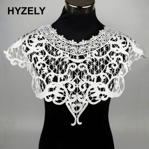 Big Fabric Flower Venise Lace Sewing Applique Lace Neckline Collar Applique Diy Craft Sewing Accessories Scrapbooking BW008