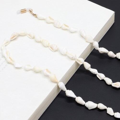 Reading glasses chain sunglasses holder neck strap rope jewelry necklace small conch non-slip glasses rope lanyard