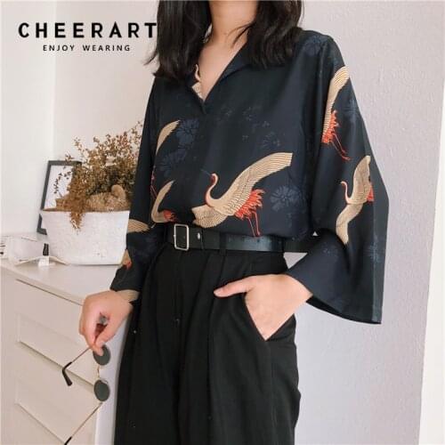 Черные блузки Cheerart China At AliExpress