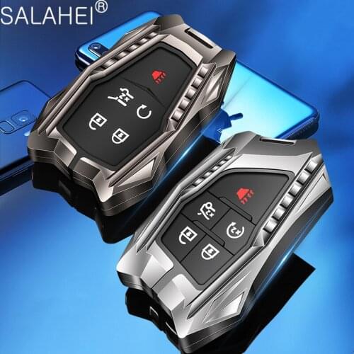 Car Key Case Cover Shell For Cadillac ATS-L XTS XT5 CTS CT6 ATS 28T SRX Escalade CT4 CT5 CT4-V C8 Corvette 2018 2019 2020 2021