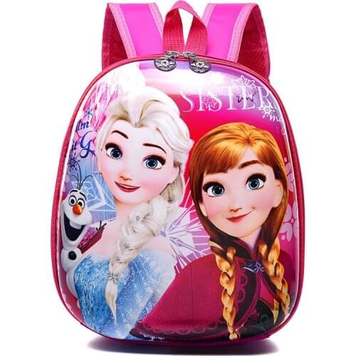 Disney princess Children bag for school shell backpack children kindergarten cartoon 2-5 years old girl boy backpack Frozen Elsa