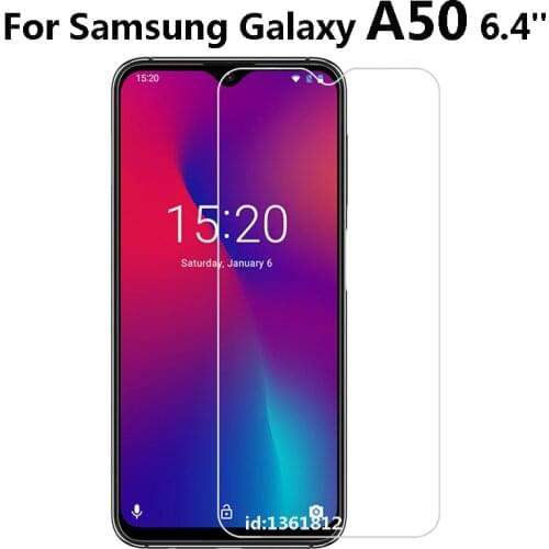 For Samsung Galaxy A50 Tempered Glass 9H High Quality Protective Film Screen Protector Phone Cover For Samsung Galaxy A 50 6.4"