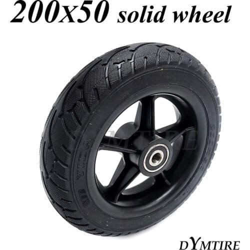 200x50 Solid Tire Wheel for Electric Scooter 8 Inch Explosion-Proof Tubeless Tyre Parts