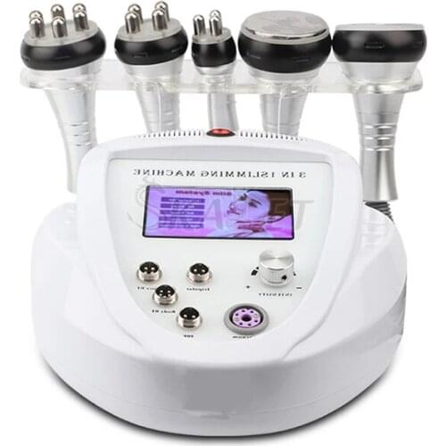 Multi-functional 5in 1 Ultrasonic Vacuum Radio Frequency Cellulite Removal Body Slimming Skin Rejuvenation Anti-aging Machine