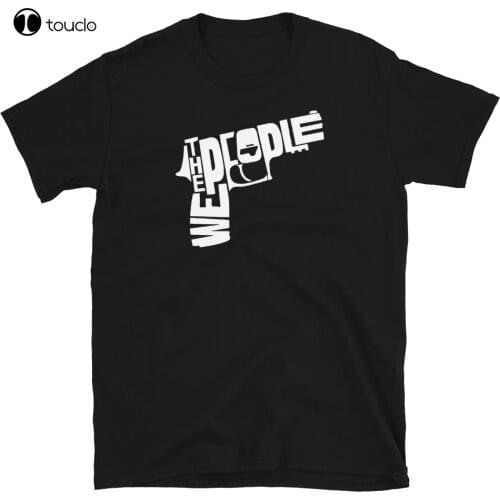 New We The People Gun Patriotic American T-Shirt Cotten Tee Shirt