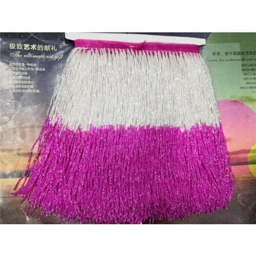 New design ribbon beads pearls tassel fringe 23 cm width for decoration dress/fashion designer JRB-19112601