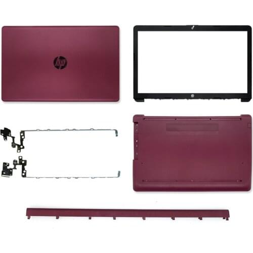 Original New Laptop LCD Back Cover/Front Bezel/Bottom Case/Hinges For HP Pavilion 17-BY 17-CA Top Case L22505-001 Wine Red