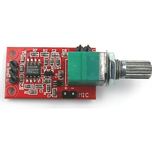 80W + 80W MAX9812L Microphone Amplifier Board + TDA1308 Amplifier + Volume Control Potentiometer