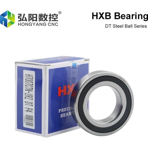 HXB Bearing Rubber Sealed Deep Groove Ball Bearing Miniature Bearing P4 P5 7002 DT Series CNC Spindle Motor Bearing