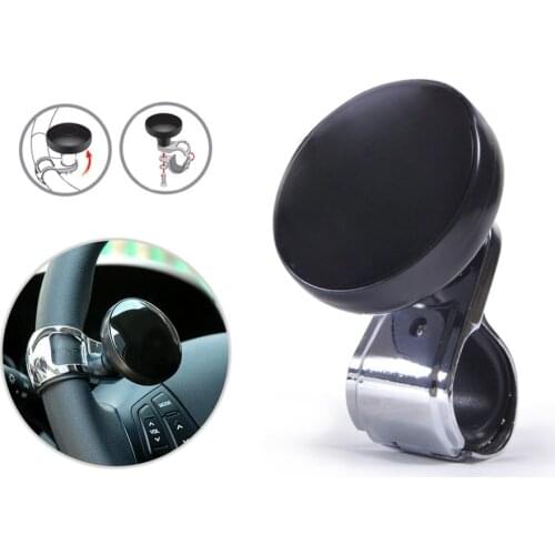 DWCX Black Steering Wheel Knob Ball Auxiliary Booster Auto Car Styling Hand Control Power Handle Grip Spinner Turning Helper