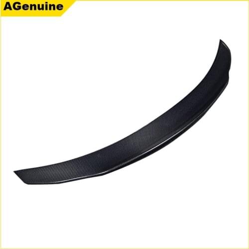 PSM style high polish rear boot lip wing real carbon fiber rear trunk lip spoiler wing for Mercedes-Benz C class W205