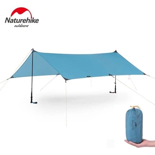 Naturehike Ultralight and Portable Camping Tarp, Hammock Rain Fly, Tent Tarp, SunShade Mat Shelter, 240cm x 290cm, Multi-purpose