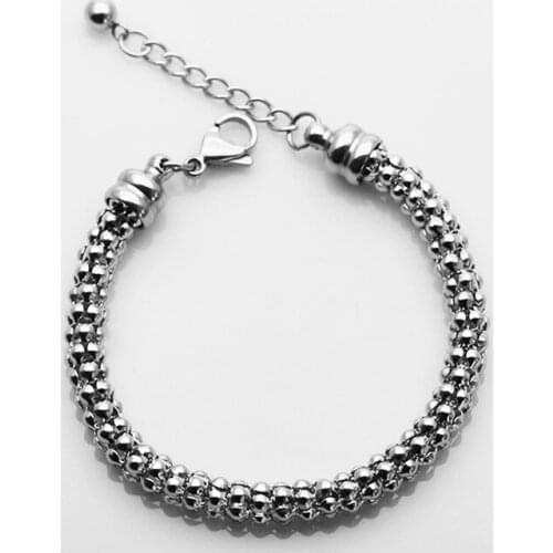 Titanium steel bracelet mens stainless steel jewelry jewelry simple corn chain wild hot sale