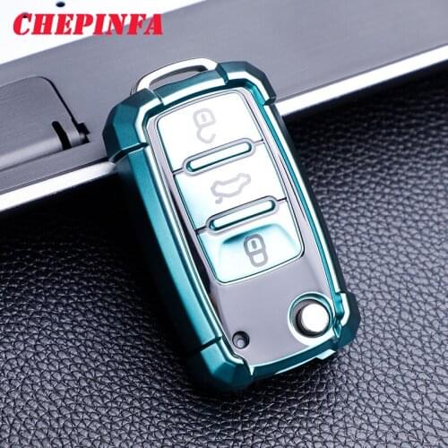 TPU Car Key Case Full Cover Protect Shell For Volkswagen VW POLO Tiguan Passat B5 B6 B7 Golf EOS Scirocco Jetta MK6 Octavia