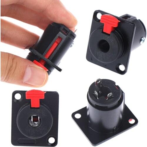 High Quality Speaker Audio 6.35mm Connector 1/4 inch Female Socket Panel Mounted RCA