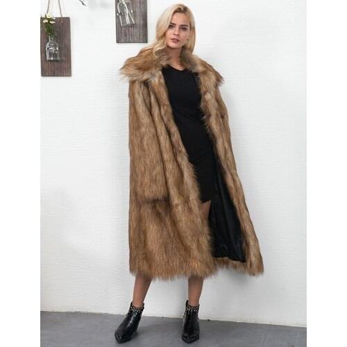 XIKOI Fur Coats With Collar