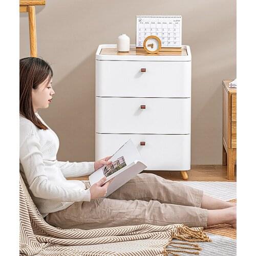 Storage cabinet drawer storage cabinet household plastic multi-layer storage cabinet Japanese bedroom bedside table
