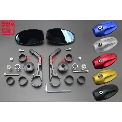 Motorcycle mirror Common 7/8" Bar End Rearview mirror CNC Aluminium For YAMAHA models 5 colors